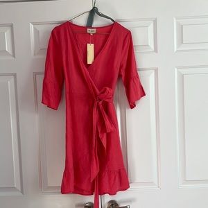 Brand: Anthropolgie Style: Coral wrap dress Size: XS